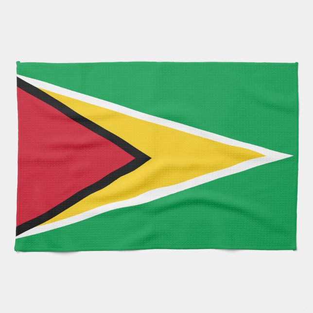 Linge De Cuisine Drapeau Guyana (Horizontal)