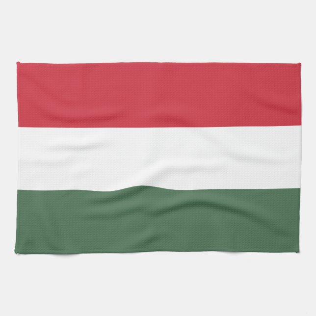 Linge De Cuisine Drapeau Hongrie (Horizontal)