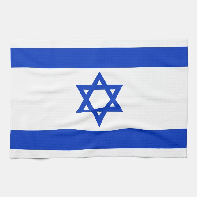 Linge De Cuisine Drapeau Israël (Horizontal)