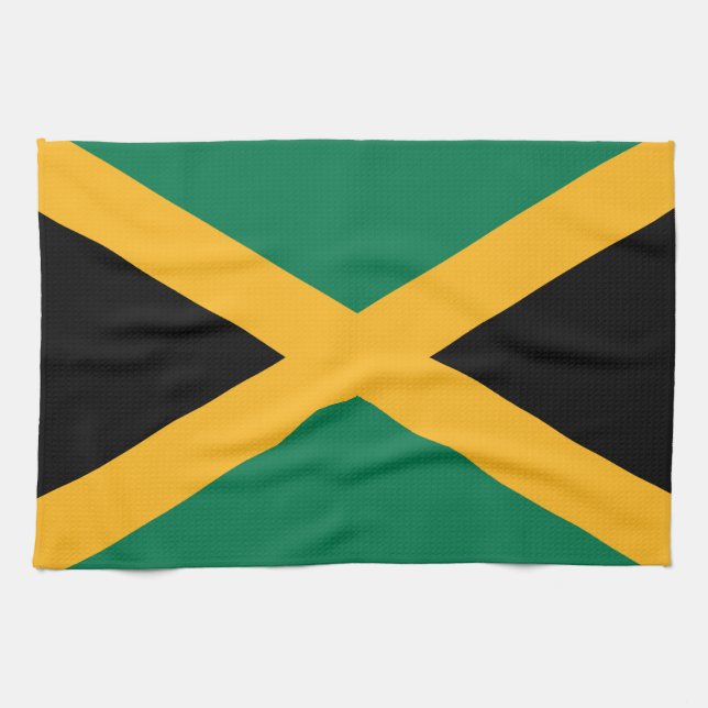 Linge De Cuisine Drapeau Jamaïque (Horizontal)