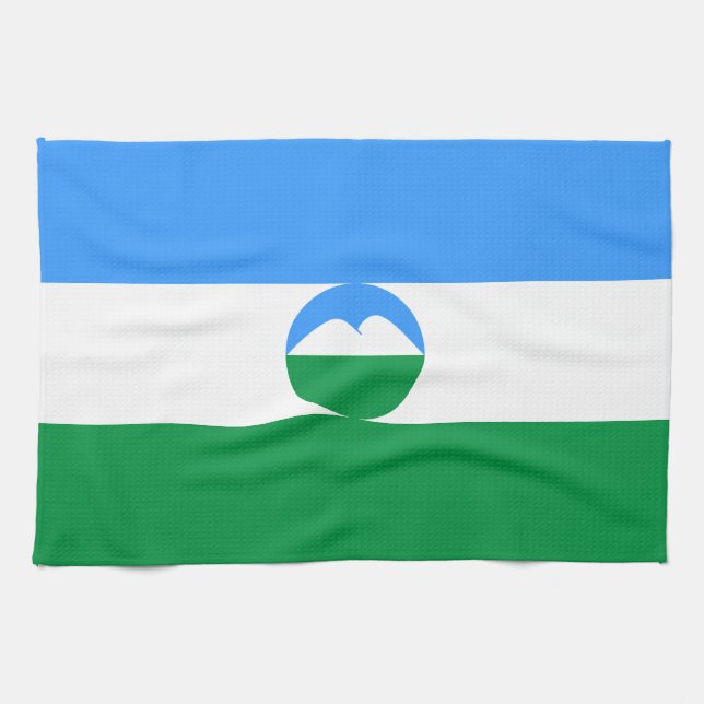 Linge De Cuisine Drapeau Kabardino Balkaria (Horizontal)