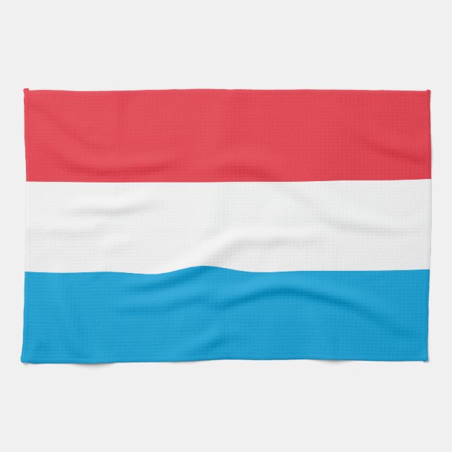 Linge De Cuisine Drapeau Luxembourg (Horizontal)