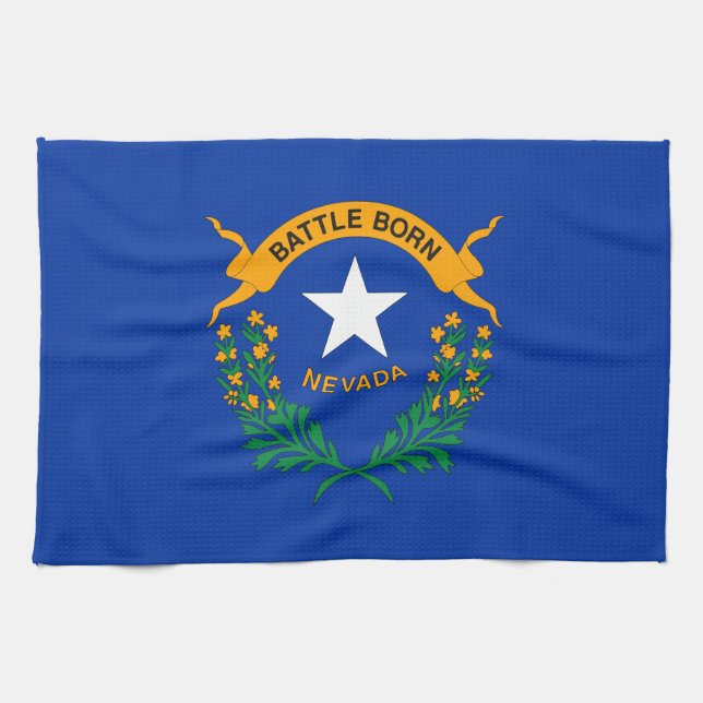 Linge De Cuisine Drapeau national du Nevada (Horizontal)
