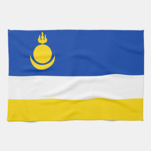 Linge De Cuisine Drapeau patriotique de Bouriatie