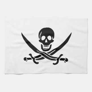 Linge De Cuisine Drapeau pirate crâne épées croisées