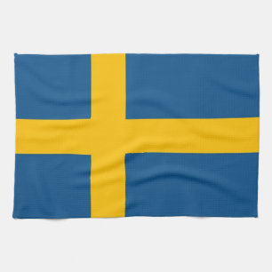 Linge De Cuisine Drapeau suédois