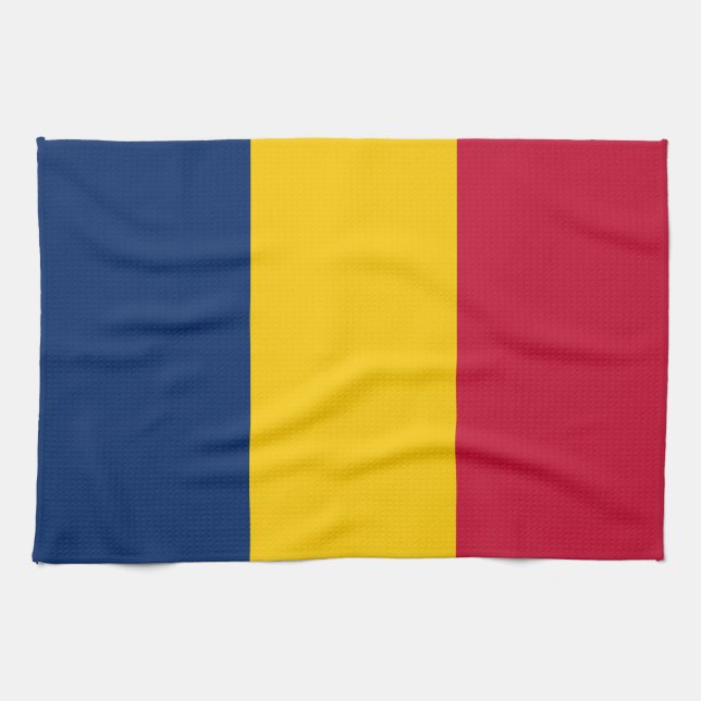 Linge De Cuisine Drapeau Tchad (Horizontal)