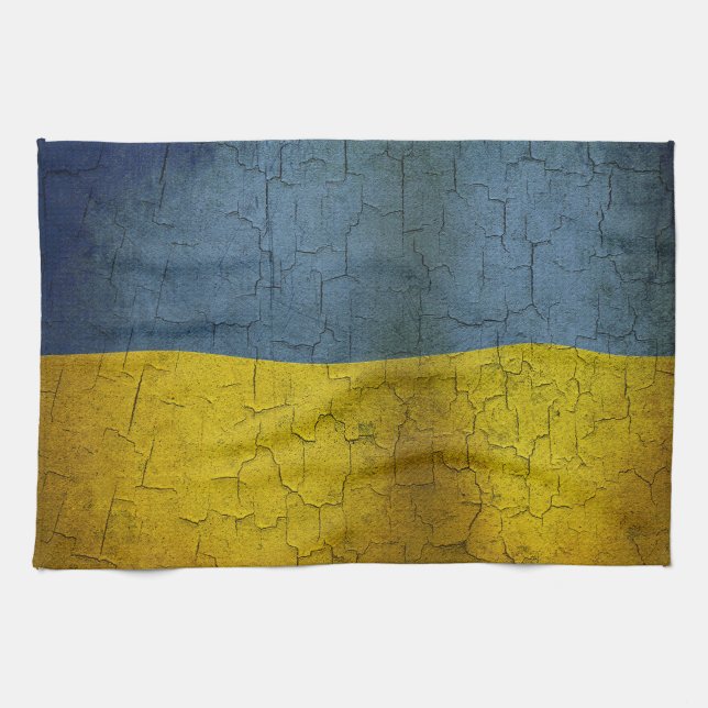 Linge De Cuisine Drapeau ukrainien (Horizontal)