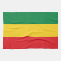 Drapeau vert, or (jaune) et rouge