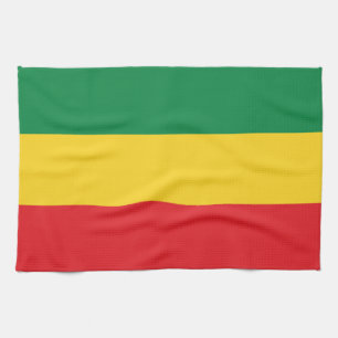 Linge De Cuisine Drapeau vert, or (jaune) et rouge