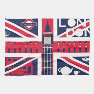 Linge De Cuisine drapeau vintage de cric des syndicats avec la