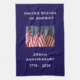 Linge De Cuisine Drapeaux patriotiques américains pour le 250e anni