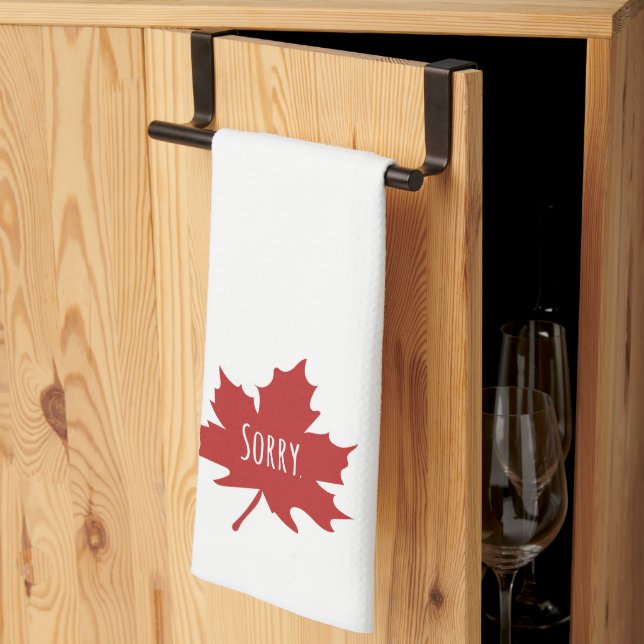 Linge De Cuisine Drôle Canadien (Pliage en tiers)