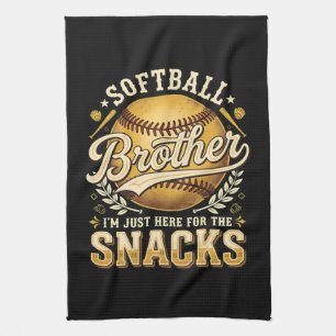 Linge De Cuisine Drôle de frère de softball Snacks Sports