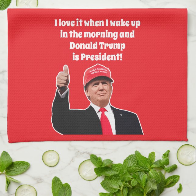Linge De Cuisine Drôle Donald Trump I Love it 47th President (Plié)