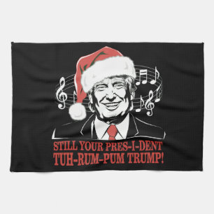 Linge De Cuisine Drôles de chaussettes de Noël du président Trump l