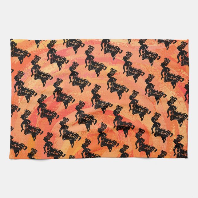 Linge De Cuisine Drum Orange New York Boogie Nights (Horizontal)