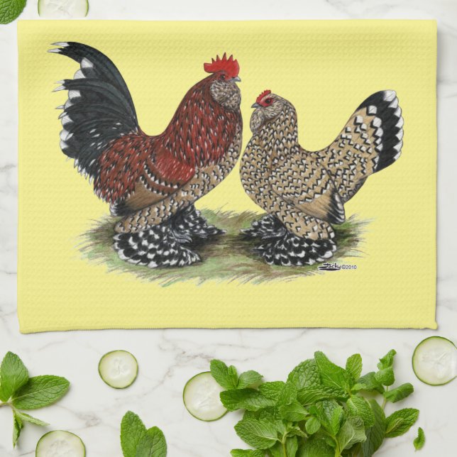 Linge De Cuisine D'Uccle Bantams : Mille Fleur (Plié)