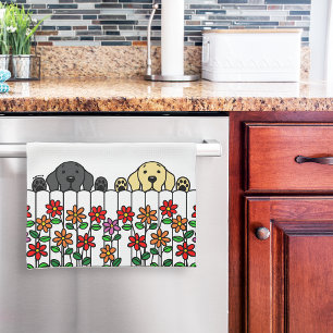 Linge De Cuisine Duo du Labrador personnalisé Vous regarder Kitchen