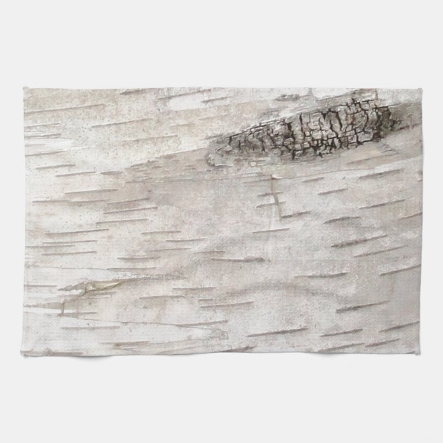Linge De Cuisine Écorce de bouleau blanc (Horizontal)