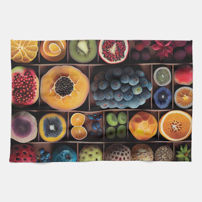 Linge De Cuisine Écran Fruit Vibrant (Horizontal)