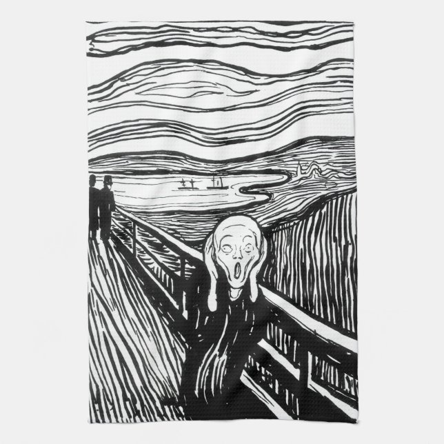 Linge De Cuisine Edvard Munch - La lithographie de cri (Vertical)