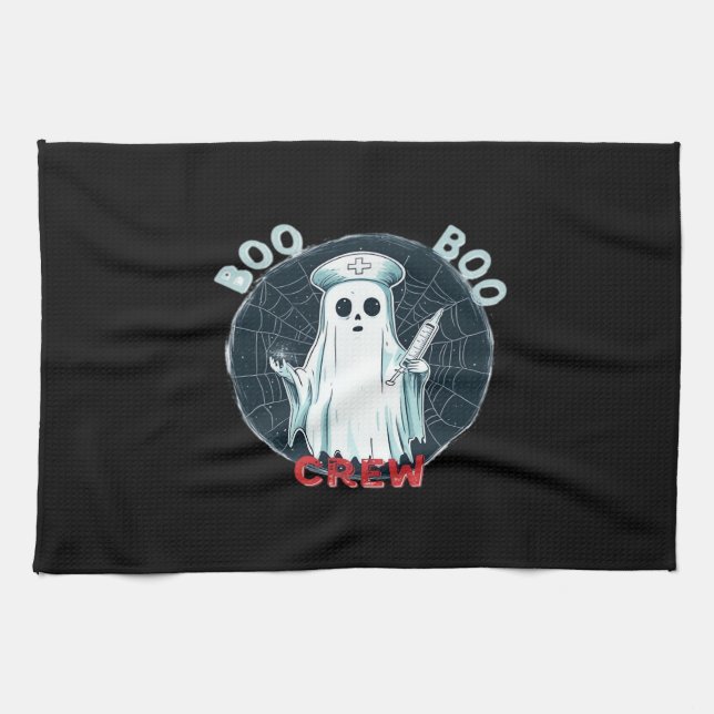 Linge De Cuisine Éffrayant Nurse Ghost Haunted Hospital Crew Ghomaj (Horizontal)