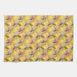 Linge De Cuisine Élégance Lemon Grove - Motif de fruits Vintage