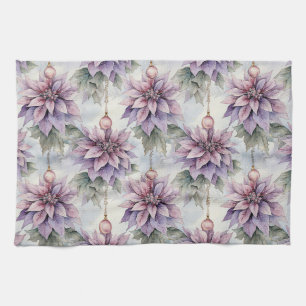 Linge De Cuisine Élégance violette et or