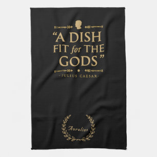 Linge De Cuisine Elégant citation de chef Black Gold : Convient aux