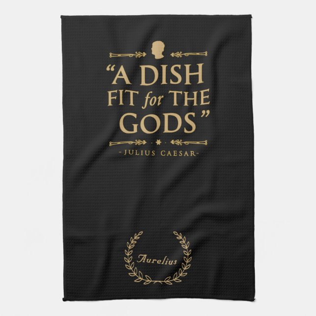Linge De Cuisine Elégant citation de chef Black Gold : Convient aux (Vertical)