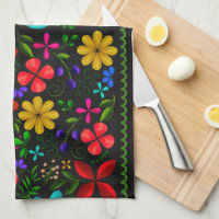 Élégant floral folklorique latino-américain