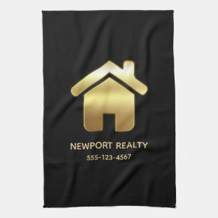 Linge De Cuisine Elegant Gold House Symbole Real Estate Design