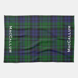 Linge De Cuisine Élégant Lit Bleu & Vert MacCallum Tartan Plaid