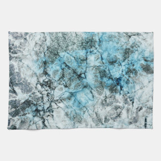 Linge De Cuisine Élégant minimaliste marbre bleu et gris