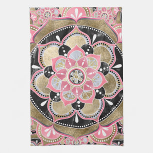 Linge De Cuisine Elégant modèle de mandala féminin