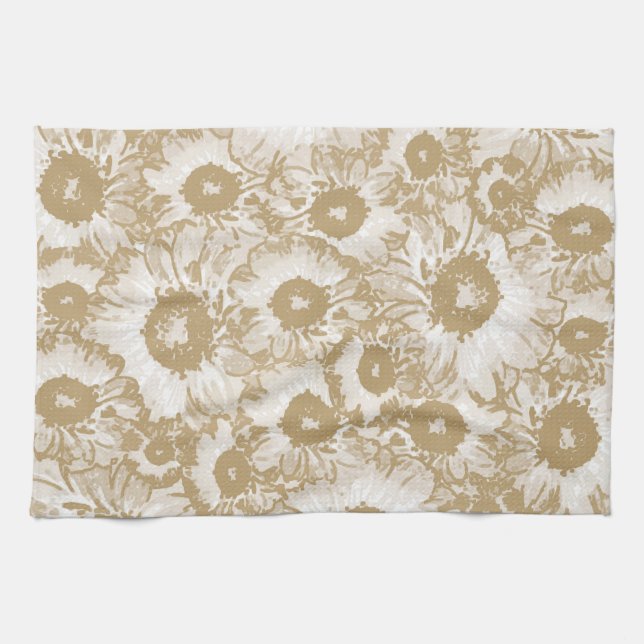 Linge De Cuisine Élégant Motif botanique (Horizontal)