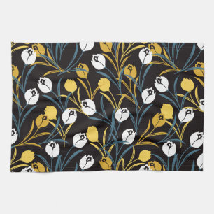 Linge De Cuisine Élégant motif floral de Tulipe