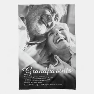 Linge De Cuisine Élégant Script Grand-parents Amusant Définition Ph