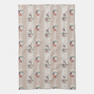 Linge De Cuisine Élégante Fille Vintage Floral