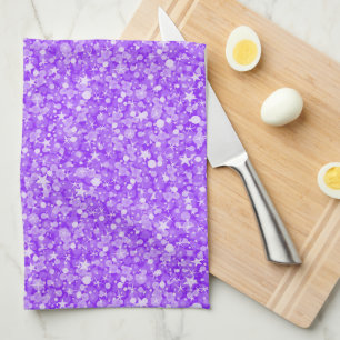 Linge De Cuisine Élégante Parties scintillant violette