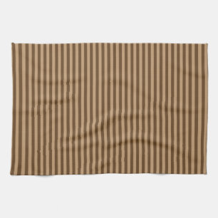 Linge De Cuisine Élégantes bandes Brown
