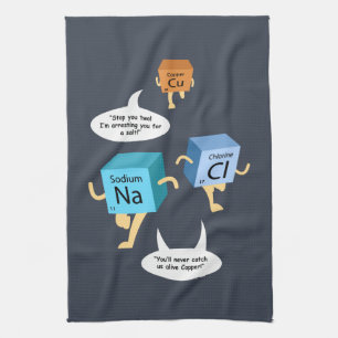 Linge De Cuisine Éléments de tableau périodique de chimie