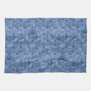 Linge De Cuisine Emballage de bulle bleue