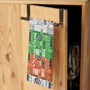 Linge De Cuisine Embrasse-moi drapeau irlandais