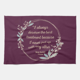 Linge De Cuisine Emma By Jane Austen Citation II - Style mignon