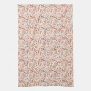 Linge De Cuisine Empreinte de léopard de verre rose