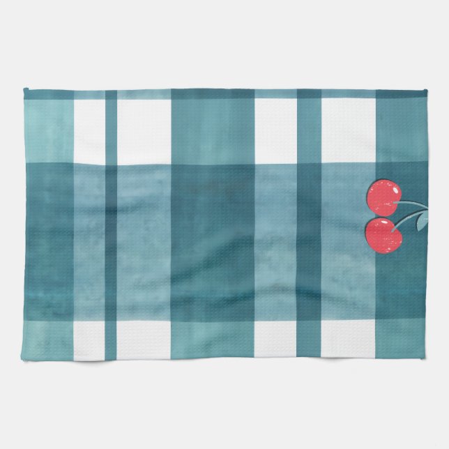 Linge De Cuisine En vichy vert (Horizontal)