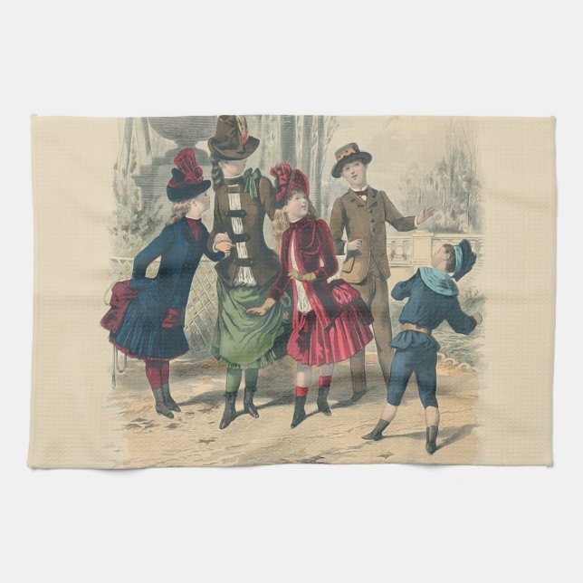 Linge De Cuisine Enfants Famille Antique Victorienne Enfant (Horizontal)