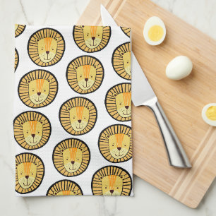 Linge De Cuisine Enfants Lion Jungle Motif animal